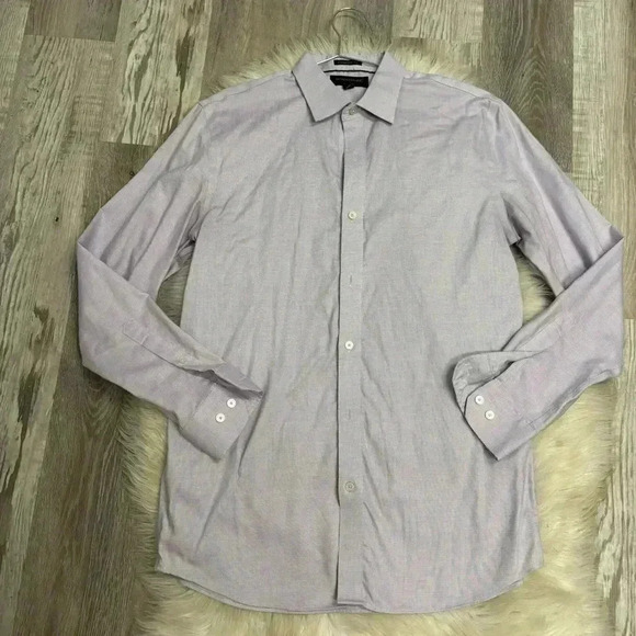 Banana republic standard fit non iron light purple sz m - Picture 4 of 7